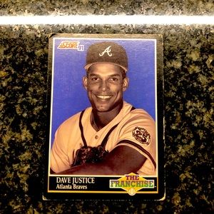 David Justice Score 1991 The Franchise Series #861 baseball card!!!